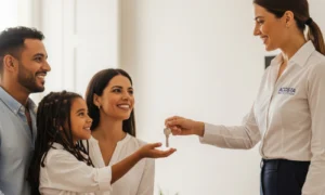 Casal chegando em Portugal com apoio de serviço de relocation